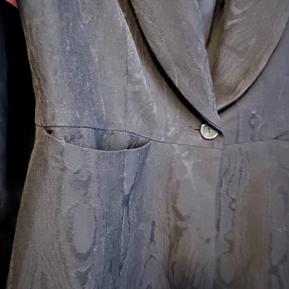 Rachel Comey Black Wood Grain Print One Button Blazer Jacket Size 8 Quiet Luxury - Picture 5 of 8